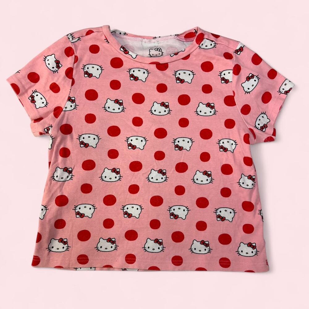 Hello kitty size small pink polka dot kawaii cute y2k